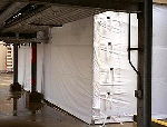 HDPE monofilaments for the production of fabrics for plant dividers and dust partitions