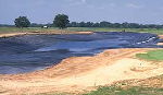 HDPE monofilaments for the production of fabrics for pond liners